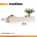 Ver imagem 3 de Aparador Suspenso para Hall de Entrada 2 Gavetas Aspen Off White Edn
