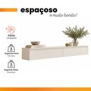 Ver imagem 5 de Aparador Suspenso para Hall de Entrada 2 Gavetas Aspen Off White Edn