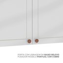 Ver imagem 6 de Armário Aéreo 3 Portas 120 cm Pérola Yescasa Branco