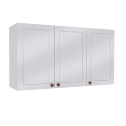 Armário Aéreo 3 Portas 120 Cm Pérola Yescasa - 4