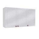 Ver imagem 3 de Armário Aéreo 3 Portas 120 cm Pérola Yescasa Branco