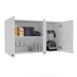 Armário Aéreo 3 Portas 120 Cm Pérola Yescasa - 3