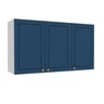 Armário Aéreo 3 Portas 120 Cm Pérola Yescasa - 4