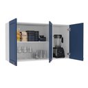 Ver imagem 4 de Armário Aéreo 3 Portas 120 Cm Pérola Yescasa
