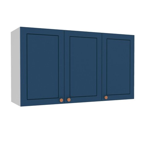 Armário Aéreo 3 Portas 120 Cm Pérola Yescasa