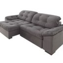 Ver imagem 2 de Sofá Retrátil e Reclinável 2 Lugares 220 Cm Pérola Veludo