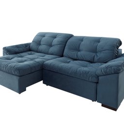 Sofá Retrátil e Reclinável 2 Lugares 220 Cm Pérola Veludo - 2