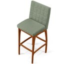 Ver mais imagens de Kit 02 Banquetas Alta Para Cozinha Sala De Jantar Fixa Mila B04 Bouclê Oliva - Lyam Decor