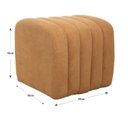 Ver imagem 4 de Puff para Sala de Estar Tube Bouclê Amarelo Mostarda