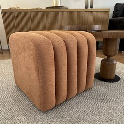 Puff para Sala de Estar Tube Boucle - 1