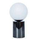 Ver imagem 1 de Abajur OY Cromo Preto e Branco GL017B