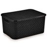 Cesto Organizador Rattan Preto Tam. G Ref.069/p Nitron - 1