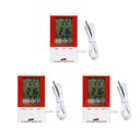 Ver imagem 1 de Kit 3 Termo Higrômetro Digital Mesa Parede Imã Sensor Interno Externo Ht-750 Portátil Com Certificad