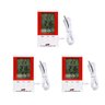 Kit 3 Termo Higrômetro Digital Mesa Parede Imã Sensor Interno Externo Ht-750 Portátil Com Certificad - 1
