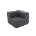 Ver imagem 1 de Sofá Modular Boucle Titanio 1 Lugar Fixo 86cm Cinza Kappesberg