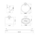 Ver imagem 2 de Kit de Metais para Banheiro Junior Polido Rainha Metais