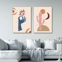 Ver imagem 2 de Conjunto Quadros Decorativos em Canvas Boas Energias 40x60 para Sala Quarto