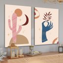 Ver imagem 1 de Conjunto Quadros Decorativos em Canvas Boas Energias 40x60 para Sala Quarto