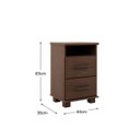 Ver imagem 4 de Conjunto Quarto Ouro: Guarda-Roupa 5 Portas, Cama Casal, Cômoda Sapateira e 2 Mesas Cabeceiras Café 