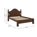 Ver imagem 6 de Conjunto Quarto Ouro: Guarda-Roupa 5 Portas, Cama Casal, Cômoda Sapateira e 2 Mesas Cabeceiras Café 