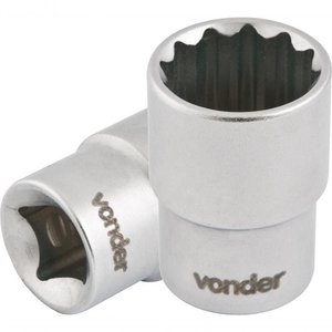 Soquete Estriado Enc 1/2" 10mm Curto Vanád. Vonder