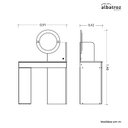 Ver mais imagens de Penteadeira Camarim 1 Gaveta Sky