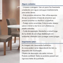Conjunto Mesa Barcelona 100cmx100cm 4 Cadeiras Espanha Tampo Slim Plus Redondo Vidro Yescasa - 13