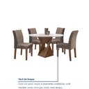 Ver mais imagens de Conjunto Mesa Barcelona 100cm com 4 Cadeiras Espanha Tampo Slim Plus Redondo Vidro Yescasa