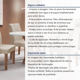 Conjunto Mesa Barcelona 100cmx100cm 4 Cadeiras Espanha Tampo Slim Plus Redondo Vidro Yescasa - 13