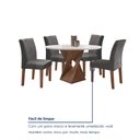 Ver mais imagens de Conjunto Mesa Barcelona 100cm com 4 Cadeiras Espanha Tampo Slim Plus Redondo Vidro Yescasa