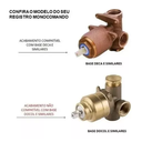 Ver imagem 5 de Kit Ducha Quadrada 20x20 Slim e Acabamento para Registro Monocomando Base Deca Dourado Brilhante