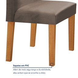 Conjunto Mesa Barcelona 100cmx100cm 4 Cadeiras Espanha Tampo Slim Plus Redondo Vidro Yescasa - 7