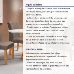 Conjunto Mesa Barcelona 100cmx100cm 4 Cadeiras Espanha Tampo Slim Plus Redondo Vidro Yescasa - 13