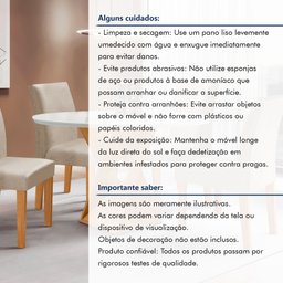 Conjunto Mesa Barcelona 100cmx100cm 4 Cadeiras Espanha Tampo Slim Plus Redondo Vidro Yescasa - 13
