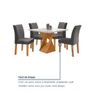 Ver mais imagens de Conjunto Mesa Barcelona 100cm com 4 Cadeiras Espanha Tampo Slim Plus Redondo Vidro Yescasa
