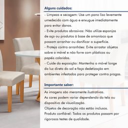 Conjunto Mesa Barcelona 100cmx100cm 4 Cadeiras Espanha Tampo Slim Plus Redondo Vidro Yescasa - 13
