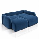 Ver imagem 3 de Sofá Cama Casal Retrátil e Reclinável 5 Lugares Azul Uruguai 276cm