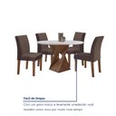 Ver mais imagens de Conjunto Mesa Barcelona 100cm com 4 Cadeiras Espanha Tampo Slim Plus Redondo Yescasa