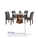 Ver mais imagens de Conjunto Mesa Barcelona 100cm com 4 Cadeiras Espanha Tampo Slim Plus Redondo Yescasa