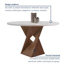 Ver imagem 3 de Conjunto Mesa Barcelona 100cm com 4 Cadeiras Espanha Tampo Slim Plus Redondo Yescasa