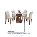 Ver mais imagens de Conjunto Mesa Barcelona 100cmx100cm 4 Cadeiras Espanha Tampo Slim Plus Redondo Yescasa