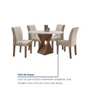 Ver mais imagens de Conjunto Mesa Barcelona 100cmx100cm 4 Cadeiras Espanha Tampo Slim Plus Redondo Yescasa