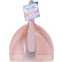 Ver imagem 1 de Kit Pá e Vassoura de Mão para Limpeza Rosa