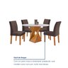 Conjunto Mesa Barcelona 100cmx100cm 4 Cadeiras Espanha Tampo Slim Plus Redondo Yescasa - 8