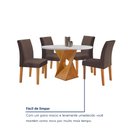Ver mais imagens de Conjunto Mesa Barcelona 100cm com 4 Cadeiras Espanha Tampo Slim Plus Redondo Yescasa