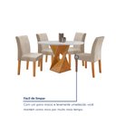 Ver mais imagens de Conjunto Mesa Barcelona 100cmx100cm 4 Cadeiras Espanha Tampo Slim Plus Redondo Yescasa