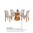 Ver mais imagens de Conjunto Mesa Barcelona 100cm com 4 Cadeiras Espanha Tampo Slim Plus Redondo Yescasa