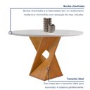 Ver imagem 4 de Conjunto Mesa Barcelona 100cm com 4 Cadeiras Espanha Tampo Slim Plus Redondo Yescasa