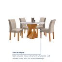 Ver mais imagens de Conjunto Mesa Barcelona 100cm com 4 Cadeiras Espanha Tampo Slim Plus Redondo Yescasa