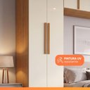 Ver mais imagens de Guarda Roupa Modulado Casal Madrid 9 Portas de Bater MDP Madeirado-Off White Maxel Móveis